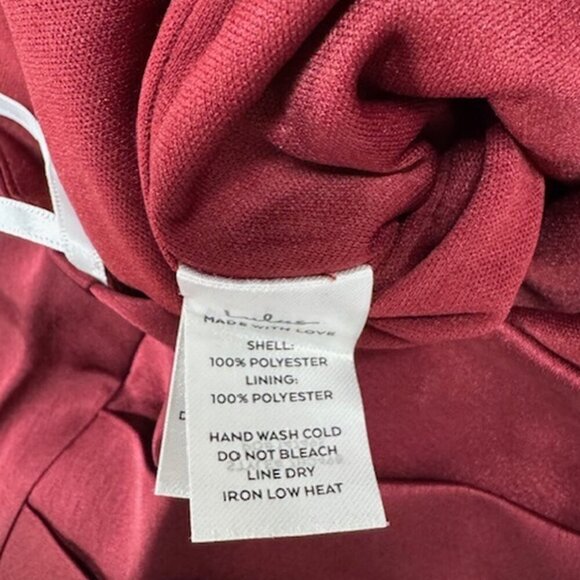 NWT Lulus Passionate About Perfection Wine Red Satin One-Shoulder Jumpsuit (SM) - Picture 7 of 8